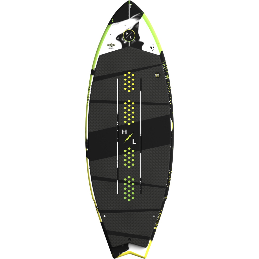 2026 Hyperlite -Broadcast-Wakesurfer-Board H26BC.1  Black / Grün / Gelb